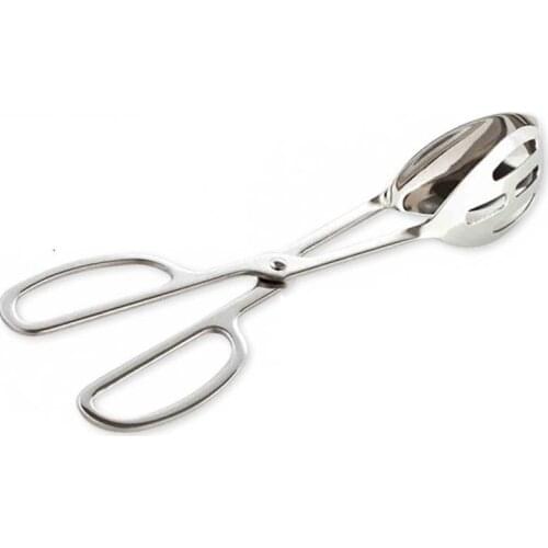 New Kitchen Cooking Salad Serving Tools BBQ Tongs Stainless Steel Food Bread Clip Utensil