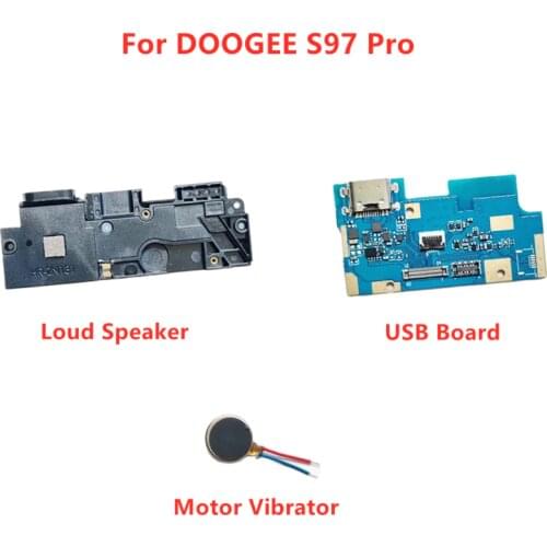 Original DOOGEE S97 Pro USB Board + Loud Speaker Buzzer Ringer With Motor Vibrator For DOOGEE S97 Pro Phone Accessories