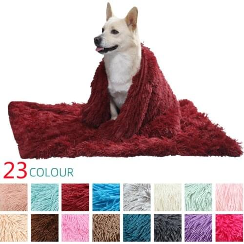 Fluffy Plush Dog Blanket Pet Sleeping Mat Cushion Mattress Extra Soft Warm Pet Throw Blankets for Small Medium Large Dogs & Cats
