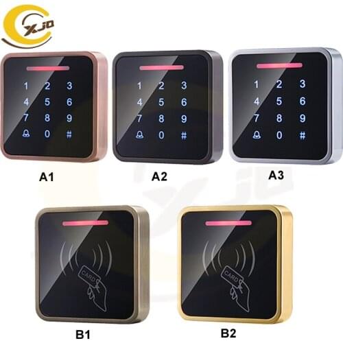 XJQ 125KHZ RFID Metal Touch Screen Standalone Access Controller Proximity Card Access Control Keypad digital panel Card Reader