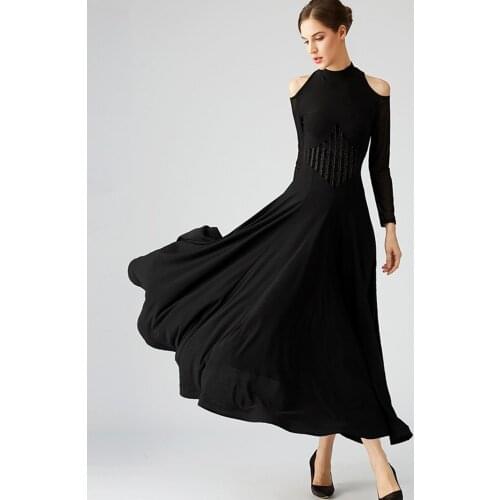 2021 Womens Ballroom National Standard Dance Competition Dress Social Practice