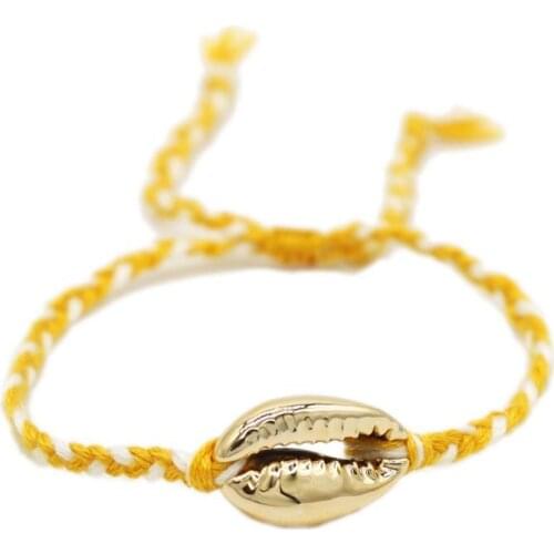 ZHONGVI Shell Bracelet Summer Beach Jewelry Bohemian Tassel Bracelets Women Handmade Woven Pulseras Mujer Moda 2020 New Bileklik