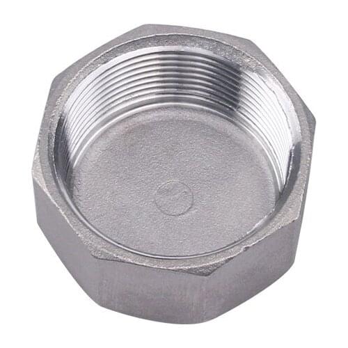 1pc SUS304 Stainless Hex Head Socket Pipe End Cap Plug Fittings 1/8" 1/4" 3/8" 1/2" 3/4" 1" 1-1/4" 1-1/2" 2" BSP Female