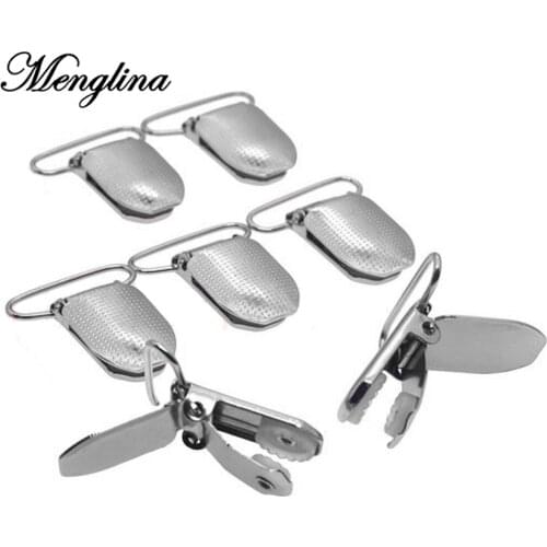 50PCS 37*25MM Lead Free Metal Baby Nipples Holder Suspenders Pacifier Clips with Round Resin DIY Crafts Handmade Accessories