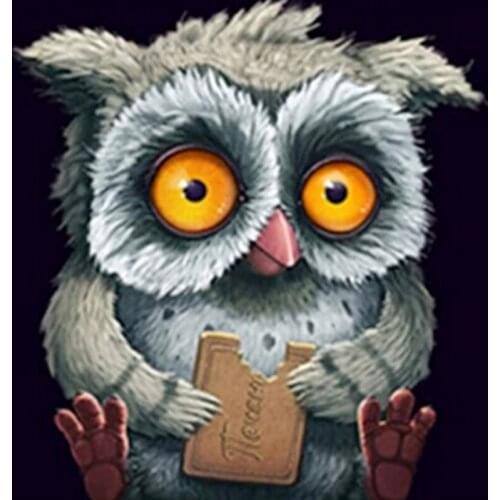 Full Diamond Painting animals Round Drill 5D DIY Diamond mosaic Embroidery Resin Owl Cross Stitch christmas home decor Painting