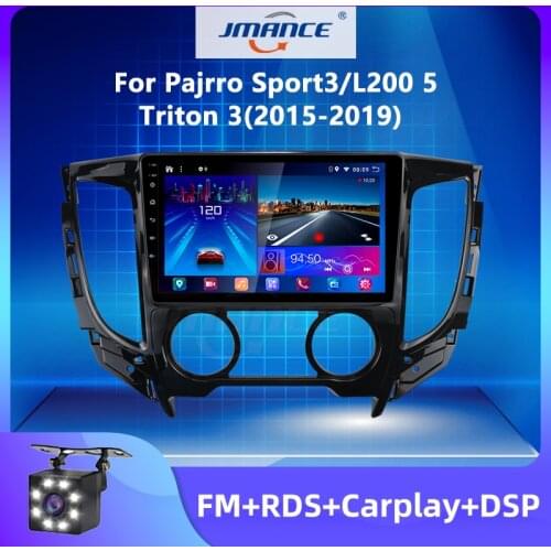 JMANCE For Mitsubishi Pajero Sport3/L200 5 Triton 3 2015-2019 Car Radio Multimedia Video Player Navigation GPS Android 10 2din