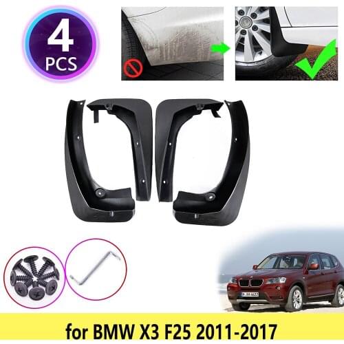 For BMW X2 F39 2018 2019 2020 4 PCS Mudguards Mudflap Fender Front Mud Flaps Splash Mud Guards Front Rear Wheel Car Accessories