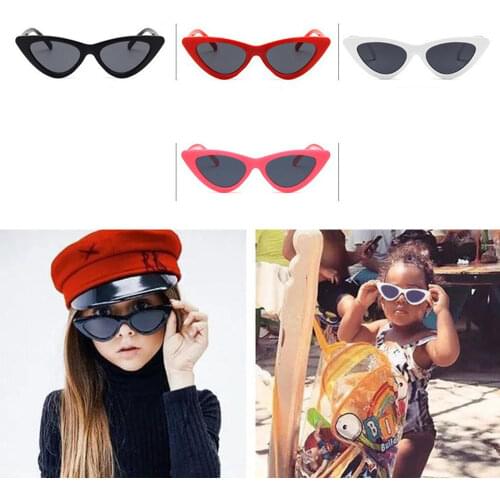 Cat Eye Kids Sunglasses Fashion Brand Child Sun Glasses Anti-uv Baby Sun-shading Girl Boy Sunglass New Fashion 2021