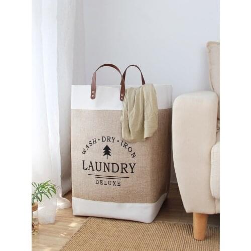 Dirty Clothes Storage Basket Large Organizer Basket Foldable Laundry Hamper Waterproof Home Clothing Toy Sundries Storage Bucket