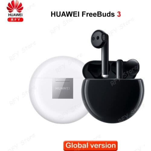 Global Version HUAWEI FreeBuds 3 Bluetooth wireless Earphone kirin A1 Tap control quick wireless charge Russian Headset
