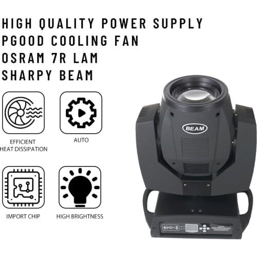 Grezer 230W 7R Indoor Event DJ Equipment Sharpy Moving Head Beam Lights