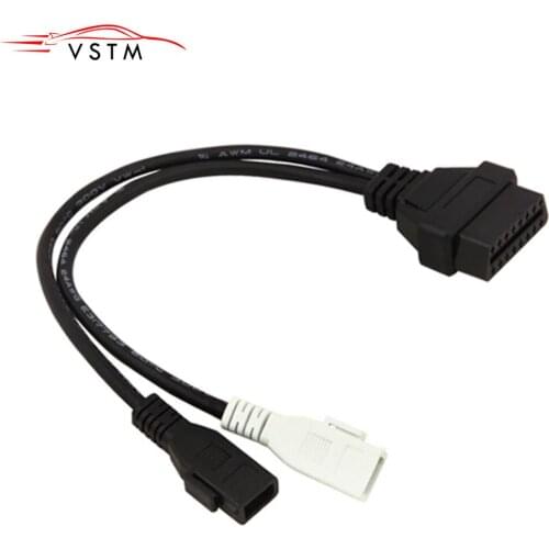 Cable For Ai*di 2P+2P 2x2 to 16Pin Female OBDII Connector 2x2 OBD1 to OBD2 Diagnostic Cable Free Shipping