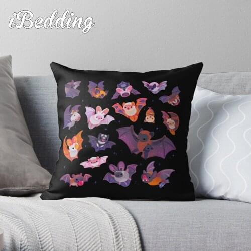 Bat Throw Pillow Cushion Cover Polyester throw pillows case on sofa home living room car seat decor 45x45cm