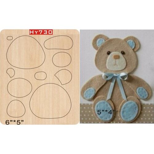 Little bear cutting dies 2019 new die cut &wooden dies Suitable for common die cutting machines on the market