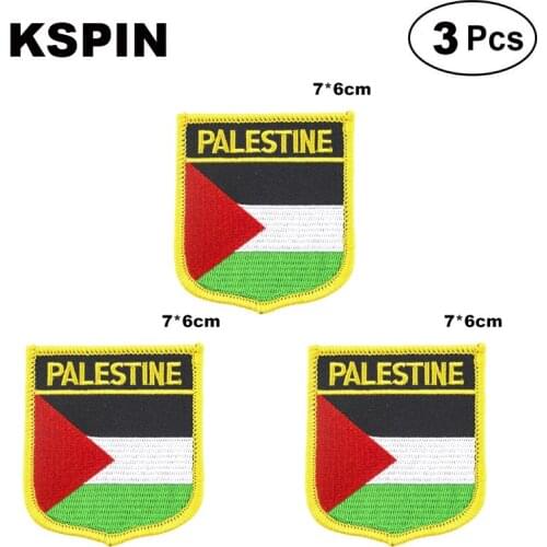 Palestine Shiled Shape flag patches national flag patches for Cothing DIY Decoration