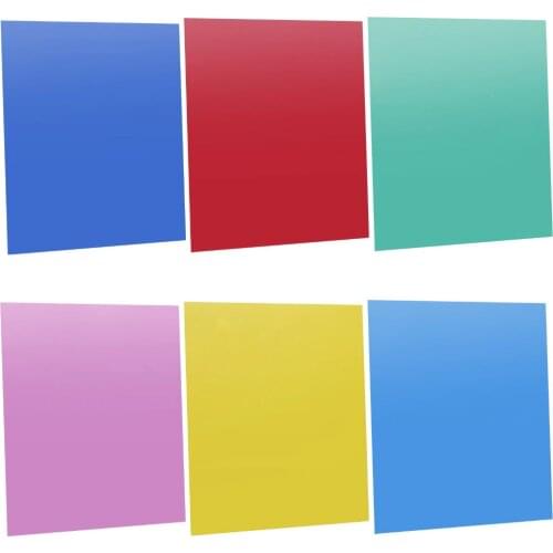Neewer 7"x8"/18 x 20 CM Transparent Color Correction Lighting Gel Filter Set Pack of 6 Sheet for Photo Studio Strobe Flash