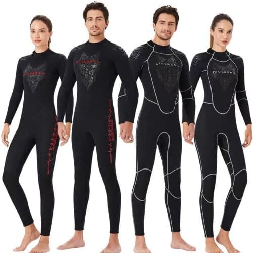 Full-body 2021Men Women Wetsuit 3mm Neoprene Surfing Swimming Diving Suit Wet Suit for Cold Water Scuba Snorkeling Spearfishing