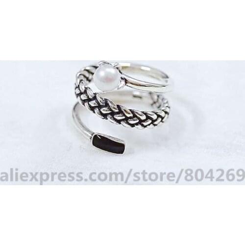 New Design Three-ply Pearl Vintage Ring High Quality Fashion Women Jewelry Accessories Finger Rings Hot Selling