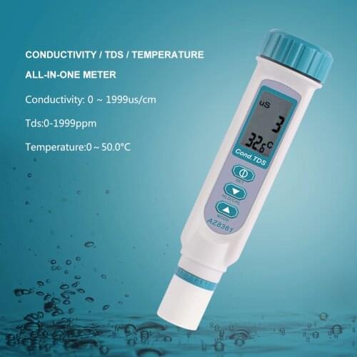 Portable Conductivity Meter Conductivity Tester AZ8361 High Precision TDS Detection Pen Water Quality Monitor