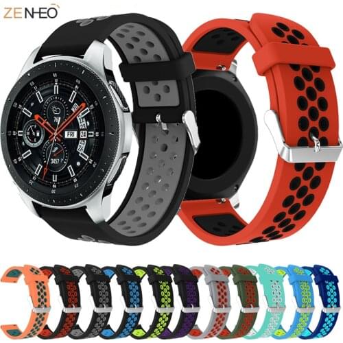22mm watch strap For Samsung Galaxy Watch 46mm Gear S3 Classic/Frontier Galaxy 3 45mm silicone Bracelet For Huawei GT Strap