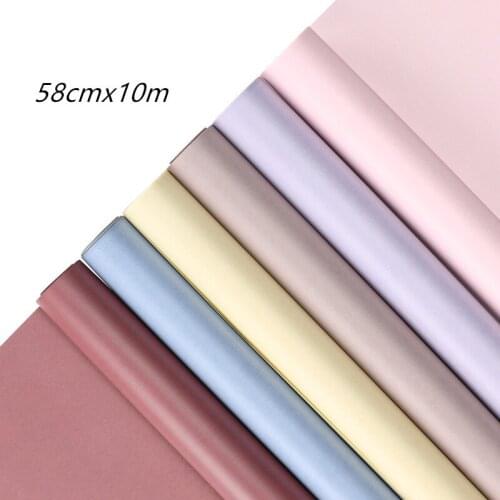 Roll Kraft Paper Waterproof Bouquet Flower Wrapping Paper Wedding Home Decor Festival Party Supply 58cmx10m