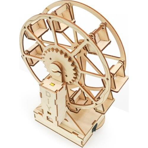 Self-made Wooden Eight-Chair Ferris Wheel Student Popular Science Childrens Toy