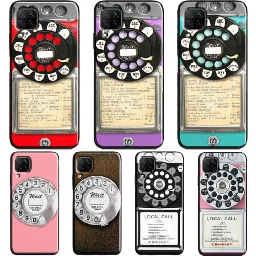Retro Blue Payphone Vintage Case For Huawei P30 Pro P20 P40 Lite Mate 20 10 P Smart 2019 2021 Nova 5T Honor 8X 9X 10i