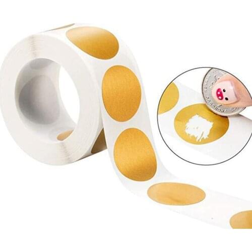 300 PCS Scratch Off Stickers for Custom Game Party Activity Sticker Round Circle Label Stickers