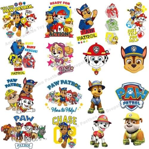 Animal Paw Iron on Patches for Kids Clothing DIY T-shirt Applique Heat Transfer Patch Clothes Stickers Thermal Patroling Custom