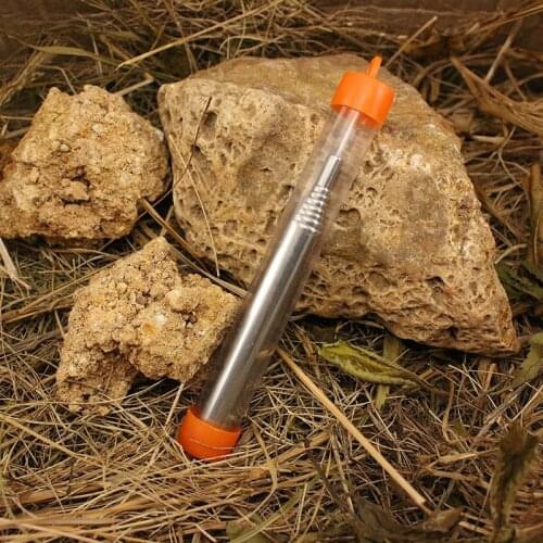 New Outdoor Blowing Torch Adjustable Camping Torch Pocket Bellow Survival Tool Stainless Steel collapsible blowing fire stick