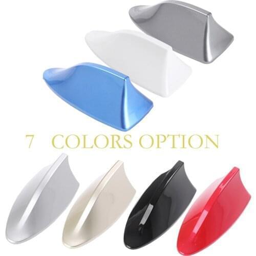 Universal Car Shark Fin Roof Antenna Radio Receiver FM/AM Decorate Aerial 7 Colors Available