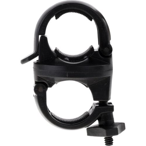 360° Bicycle LED Torch Flashlight Mount Clamp Holder Bike Clip Grip Bracket fit for Dia. 20-25mm Handlebar