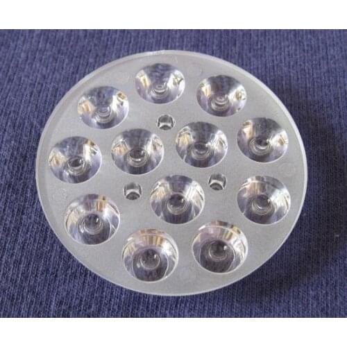 #50-12X1-XPE High quality LED Optical Lens 12P, 30 degree, Diameter: 50mm, PMMA materials, Clean surface