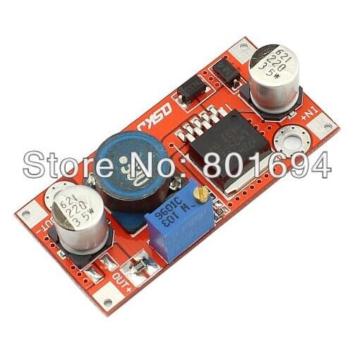 10 Pcs/Lot DC-DC 4.5-35V To 1.25-30V Step Down Voltage Power Supply Module Buck Converter 2A LM2596 free shipping