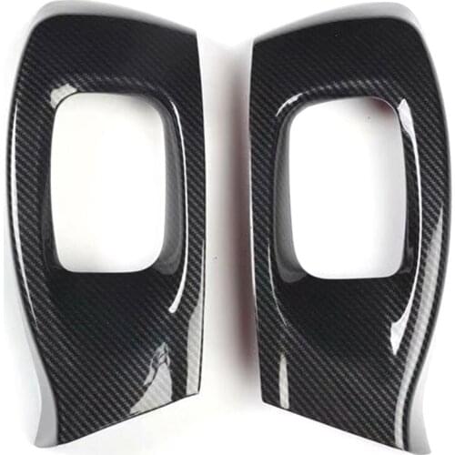 2Pcs/set Car Seat Adjust Button Panel Decoration Frame Cover Stickers For Jaguar XEL 2018 2019 Car Moldings