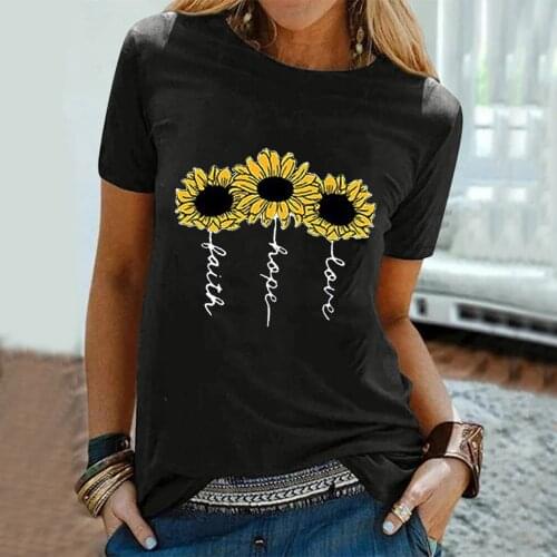 3xl Plus Size Summer Shirts Women Casual Letter Floral Printing Tunic Top Short Sleeve Loose Womens Blouse Vintage Blusas Mujer