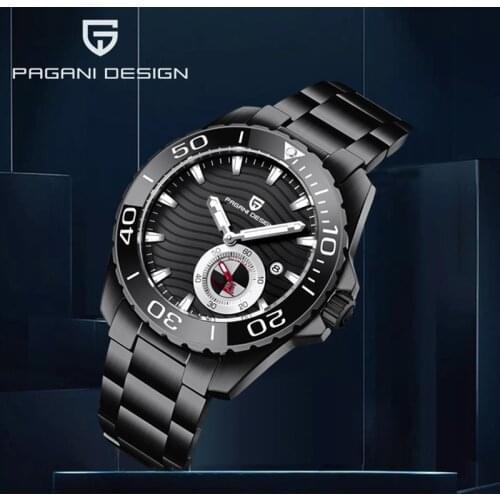 New PAGANI DESIGN 1636 Automatic Calendar Mechanical Mens Watches Stainless Steel Waterproof Men Wrist Watch Watch Sport For Men