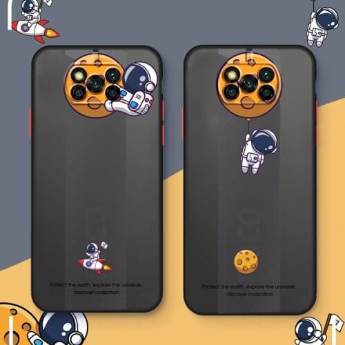 For Xiomi Xiaomi Poco X3 NFC Pro Case Cover For Funda Xiaomi PocoX 3 Pro NFC Shockproof Phone Cases Cute Astronaut Earth Celular