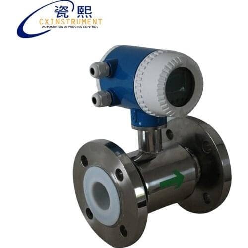 DN250 pipe size 4~20mA Output and digital display electromagnetism flow sensor