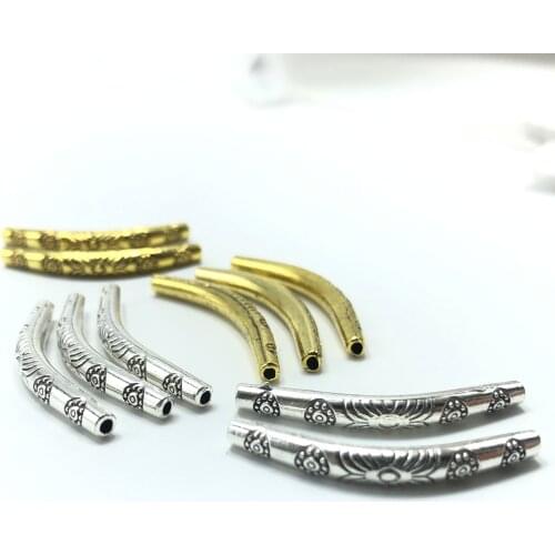 JunKang 15pcs bent pipe decorative pattern jewelry connection making DIY handmade accessories