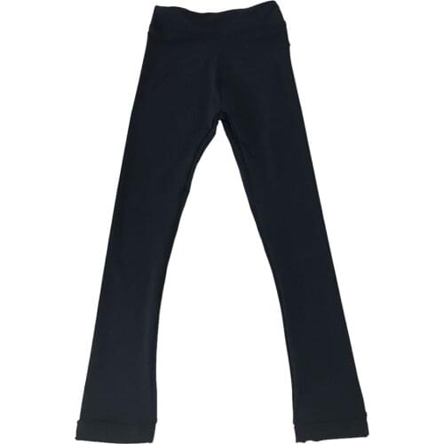 Skating Tights Crystal Sparkling Pants Figure Skate Leggings Pure Black170