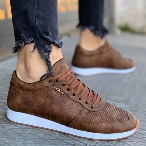 Knack Günlük Ayakkabı 002 Tırtıklı taba Hızlı Kargo Yeni Sezon Şık Tasarım Harika Kumaş Nefes Alabilir İndirim Fiyat