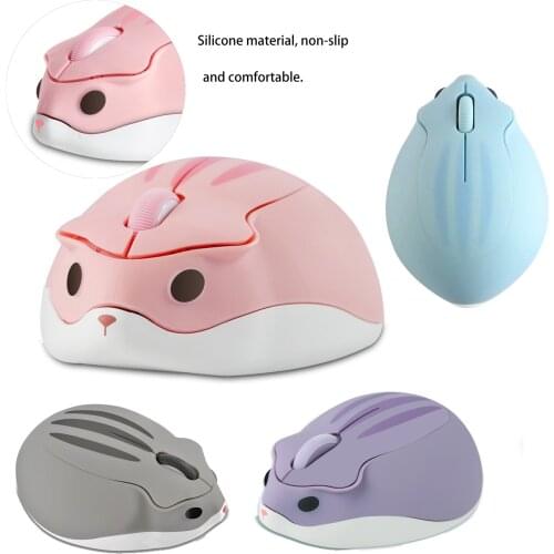 Cute Cartoon Wireless 2.4G Mouse Hamster Mause Ergonomic 3D Optical Creative Kids Gift Office Home computer Mice For PC Laptop