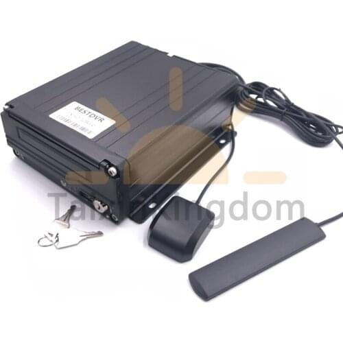 3G / 4G GPS remote monitoring positioning ambulance / fire truck 8CH hard disk mobile DVR built in super capacitor