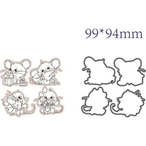 Mouse Transparent Silicone Rubber Stamp And Die Sheet Cling Scrapbooking DIY Cute Pattern Photo Album
