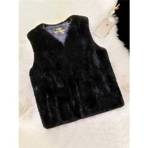 New mens fur coat fur vest male rabbit fur thick grass integral skin vest free shipping F222