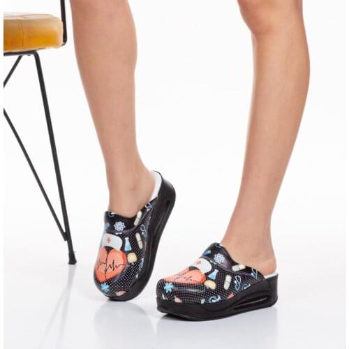 2021 New Orthopedic Women Shoes Slippers Fashion Comfortable Patterned Sandals Nurse Doctor Casual Quality Soft Anti-Slip Clogs