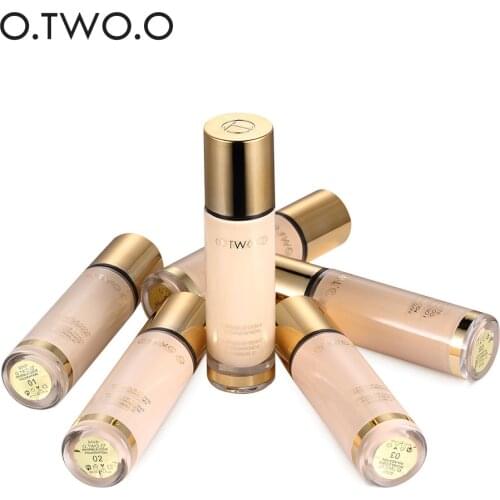 O.TWO.O face makeup liquid foundation 30ml waterproof long lasting moisturizing concealer full cover pores foundation OT028