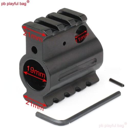 PB Playful Bag Outdoor sports gel ball gun Upgrade materials 20mm two side guide rail heightening air guide block toy part OG67