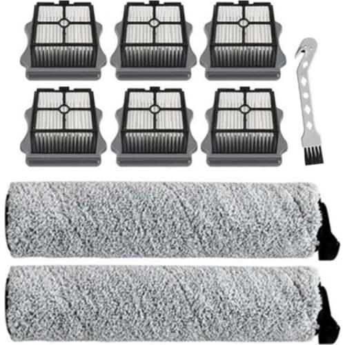 Brush Roll and Vacuum Filter for TINECO IFLOOR, IFLOOR3, Floor One S3 Hardwood Floors Wet Dry Vacuum Cleaner Parts
